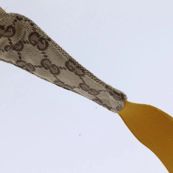 GUCCI GG Canvas Sherry Line Sun Visor M Beige Yellow Auth - Picture 8 of 14